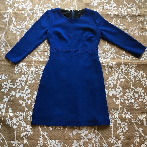 Banana Republic Double Face Scalloped Waist Dress - Picture 5 of 8